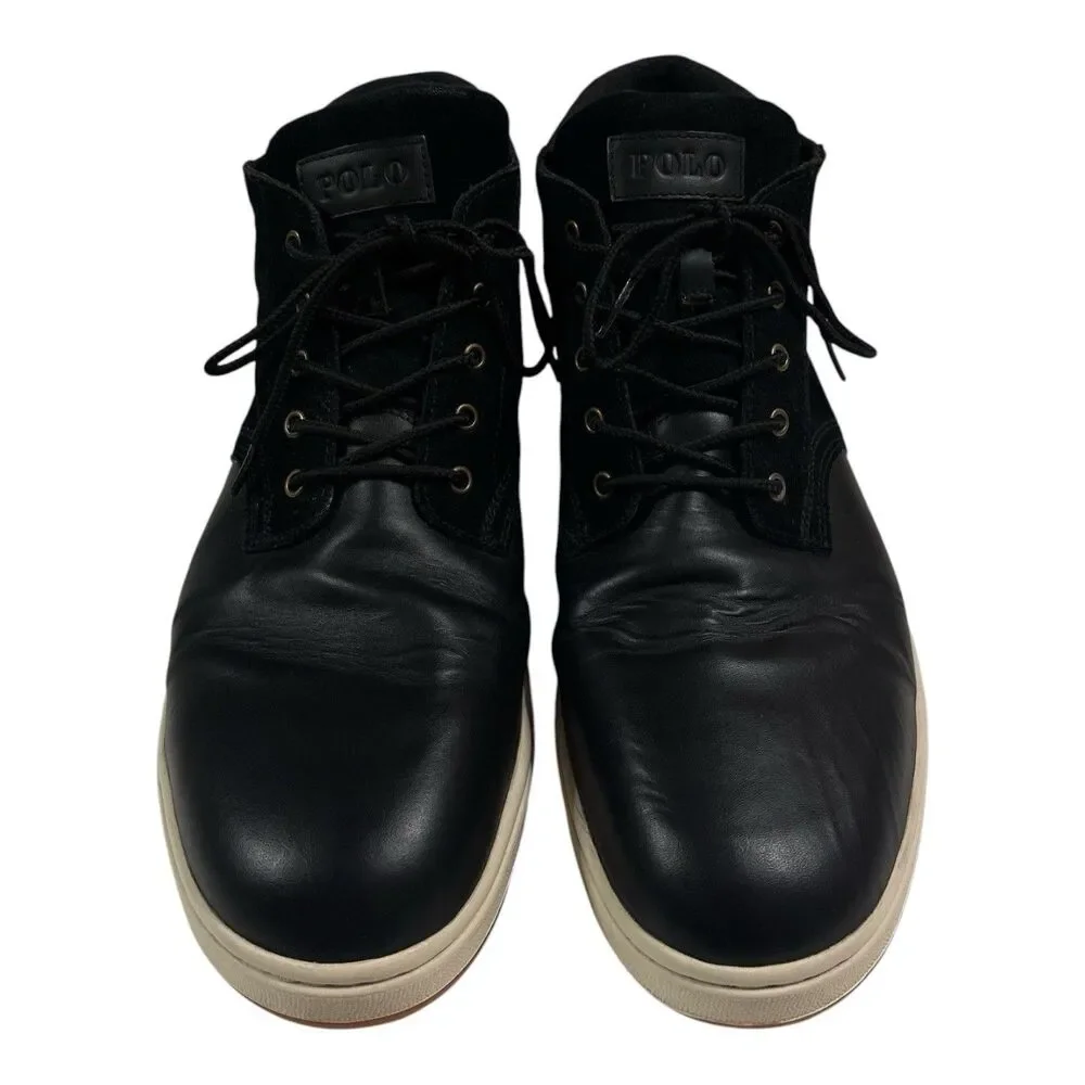 Polo Ralph Lauren Men's Waterproof Leather Suede Sneaker Boots Size 14